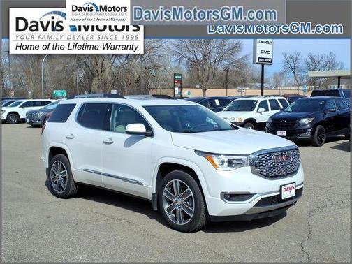 White Frost Tri-Coat 2017 GMC Acadia Denali