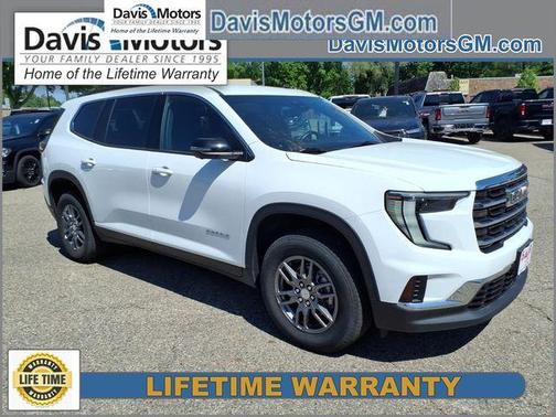 Summit White 2025 GMC Acadia Elevation