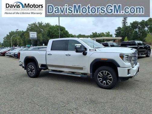 White Frost Tri-Coat 2021 GMC Sierra 3500 Denali