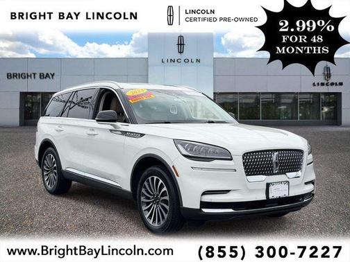 Pristine White 2023 Lincoln Aviator Standard AWD