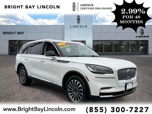 Pristine White 2023 Lincoln Aviator Standard AWD