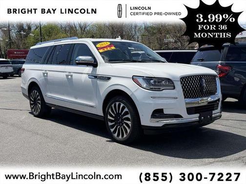 Pristine White 2023 Lincoln Navigator L Black Label
