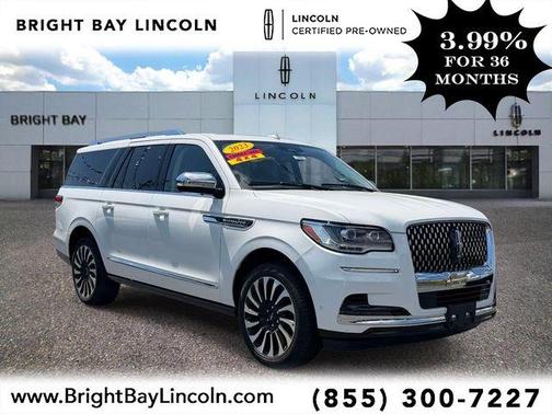 Pristine White 2023 Lincoln Navigator L Black Label