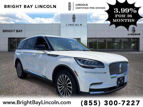 Pristine White 2024 Lincoln Aviator Reserve AWD