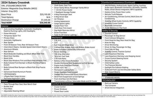 Magnetite Gray Metallic 2024 Subaru Crosstrek Base