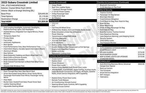 2023 Subaru Crosstrek Limited