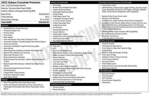 2022 Subaru Crosstrek Premium