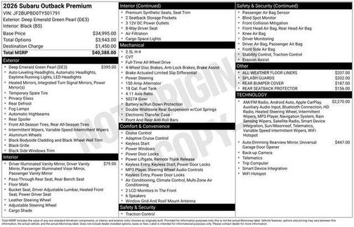 2026 Subaru Outback Premium