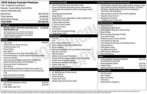 2020 Subaru Forester Premium