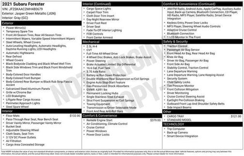 2021 Subaru Forester Base