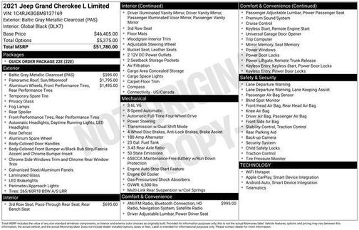 2021 Jeep Grand Cherokee L Limited