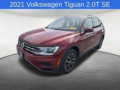 Cardinal Red Metallic 2021 Volkswagen Tiguan 2.0T SE 4MOTION