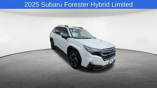 Crystal White Pearl 2025 Subaru Forester Hybrid Limited