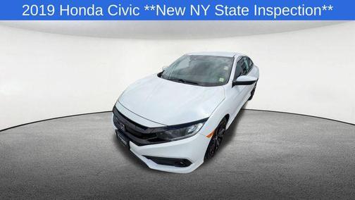 White Orchid Pearl 2019 Honda Civic Sport