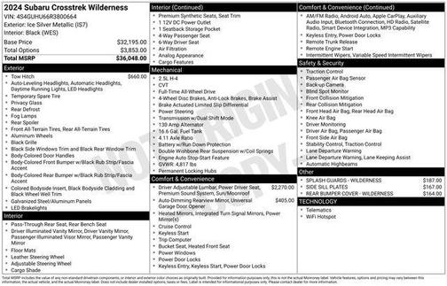 2024 Subaru Crosstrek Wilderness