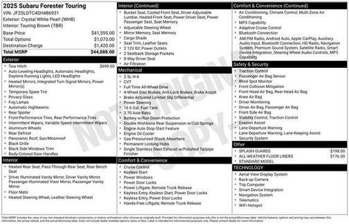 2025 Subaru Forester Touring