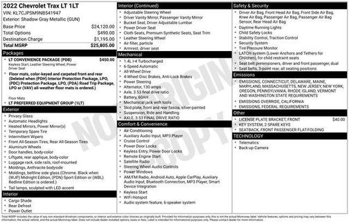 2022 Chevrolet Trax LT