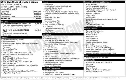 2018 Jeep Grand Cherokee Laredo E