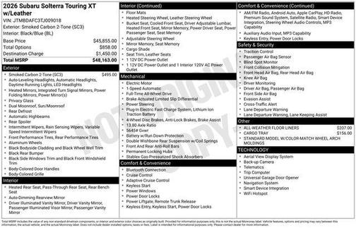 2026 Subaru Solterra Touring