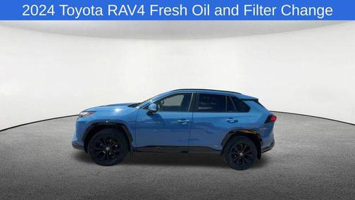 Cavalry Blue 2024 Toyota RAV4 Hybrid SE