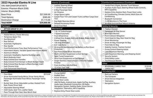 Phantom Black 2023 Hyundai ELANTRA N Line