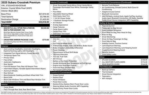 2025 Subaru Crosstrek Premium