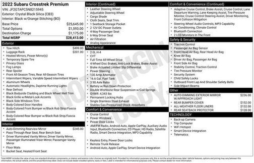 2022 Subaru Crosstrek Premium