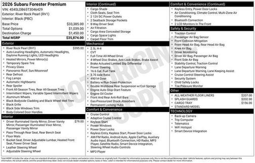 2026 Subaru Forester Premium