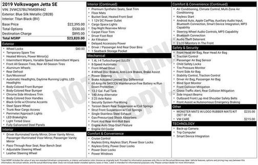 2019 Volkswagen Jetta 1.4T SE