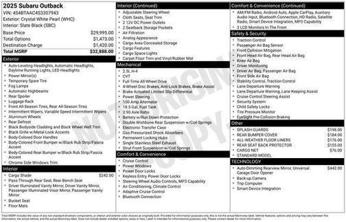 2025 Subaru Outback Base
