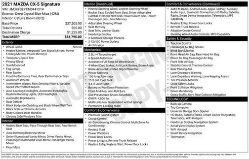 2021 Mazda CX-5 Signature