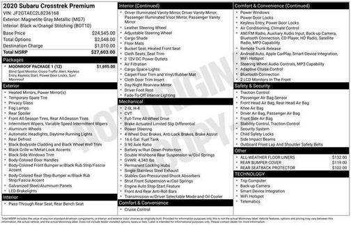 2020 Subaru Crosstrek Premium