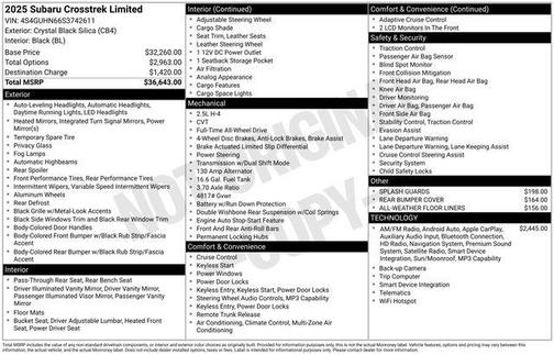 2025 Subaru Crosstrek Limited