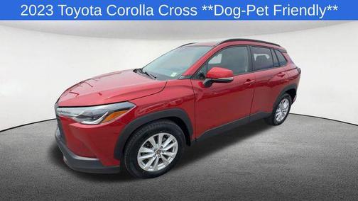 Barcelona Red Metallic 2023 Toyota Corolla Cross LE