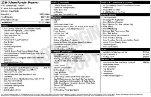 2026 Subaru Forester Premium