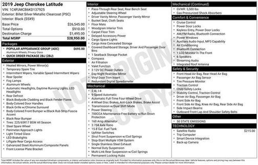 2019 Jeep Cherokee Latitude