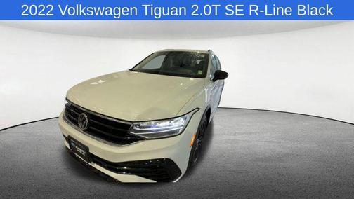 Pure White 2022 Volkswagen Tiguan 2.0T SE R-Line Black 4MOTION