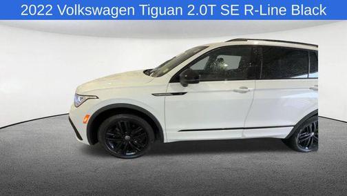 Pure White 2022 Volkswagen Tiguan 2.0T SE R-Line Black 4MOTION