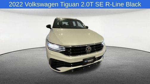 Pure White 2022 Volkswagen Tiguan 2.0T SE R-Line Black 4MOTION