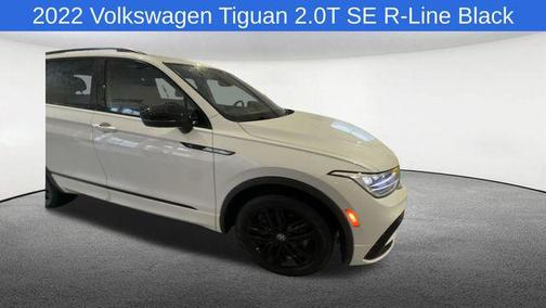 Pure White 2022 Volkswagen Tiguan 2.0T SE R-Line Black 4MOTION