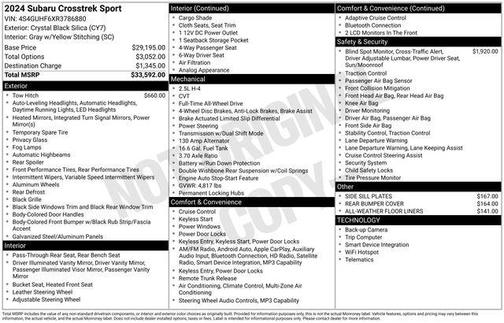 2024 Subaru Crosstrek Sport