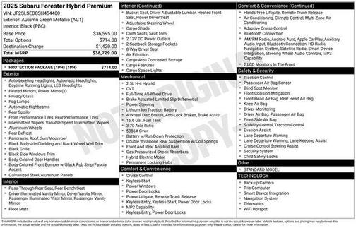2025 Subaru Forester Hybrid Premium