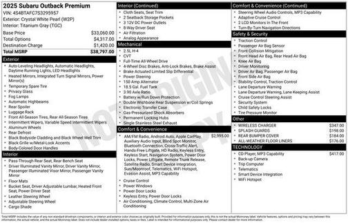 2025 Subaru Outback Premium