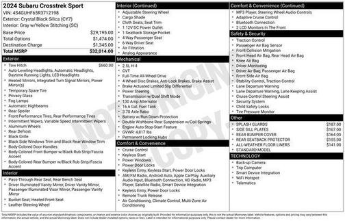2024 Subaru Crosstrek Sport