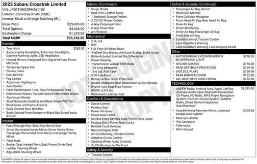 2023 Subaru Crosstrek Limited