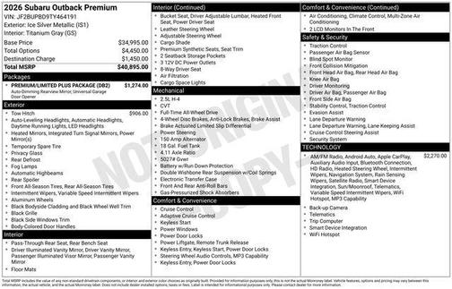 2026 Subaru Outback Premium