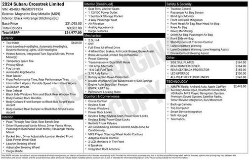 2024 Subaru Crosstrek Limited