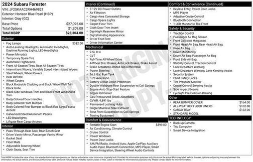 2024 Subaru Forester Base