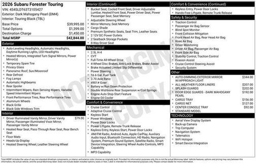 Dm4 2026 Subaru Forester Touring