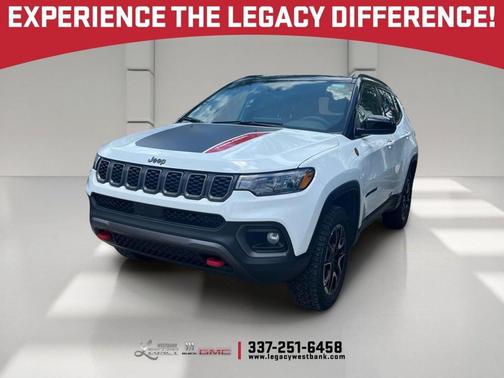 Bright White Clearcoat 2025 Jeep Compass Trailhawk
